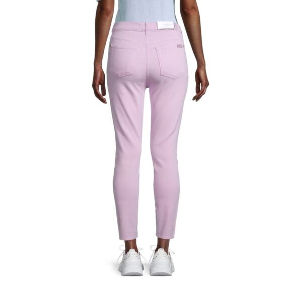 7 For All Mankind High Rise Ankle Skinny Jeans 23 NWT Stretch Denim - Picture 13 of 13